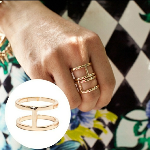 T&J Designs Jewelry - Gold double band ring T&J Designs Jewelry - Gold double band ring